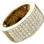 yellow gold ring with diamond