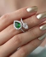 Luxury Emerald Gold Jewelry Ring – Code 10042