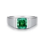 White Gold Emerald Ring