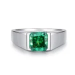 White Gold Emerald Ring