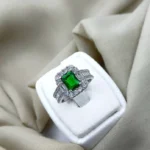 Women’s Emerald Gemstone Ring – Gold, Code 10702