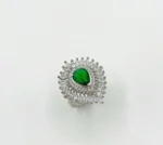 Peacock Design Women’s Emerald Gold Ring – Code 10708