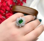 Large Sunburst Gold Ring for Women – Code 10709