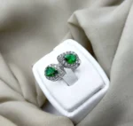 Large Teardrop Emerald Gold Ring – Code 10714