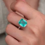 Medium Square Doublet Emerald Gold Ring – Code 11039