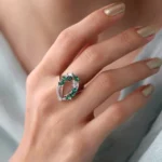 Women’s Gold Ring – Unique Teardrop Design, Code 10436