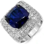 Men’s Gold Ring RGM1349 with Ruby and Diamond