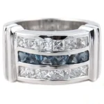 Men’s Gold Ring RGM1307 with Ruby and Diamond