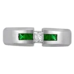 Men’s Emerald Ring with Diamond RGM1394