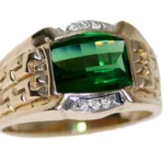Men’s Emerald Jewelry Ring with Diamonds RGM1409