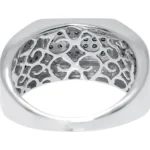 White Gold Ring for Men with Blue Sapphire and Diamond RGM1613