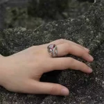 Red Cubic Zirconia Ring – S925 Silver, Wedding & Gift Jewelry