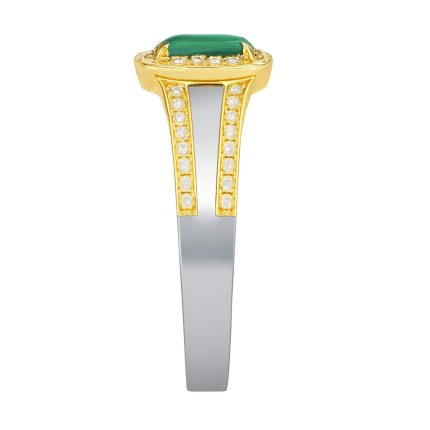 gemstone emerald ring for men