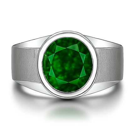 men’s green stone ring