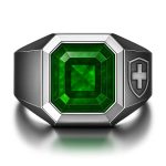 heavy round plus sign ring