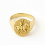 14K Gold Rider Ring – Bold Heritage in Motion