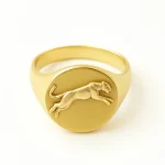 14K Gold Panther Signet Ring – Fierce Urban Elegance