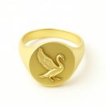 14K Gold Swan Ring – Grace in Every