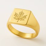 14K Gold Maple Ring – Rooted in Refined Power