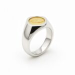 14K Gold Feather Signet Ring – Timeless Grace - Image 3