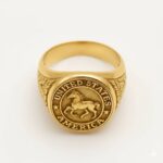 14K Gold U.S. Stallion Ring – Bold American Strength - Image 2