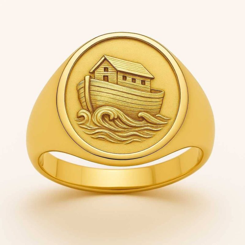 14K Gold Noah’s Ark Ring