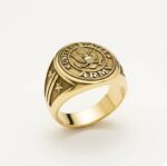 14K Gold U.S. Army Emblem Ring - Image 2